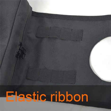 Sacoche de réservoir universelle moto, scooter des neiges et quad, étanche avec pochette téléphone tactile, fixations guidon et selle, noir, 1 pièce (1/5)