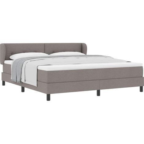 Maison Exclusive - Boxspringbett mit Kopfteil Taupe 180 x 200 cm (1/5)