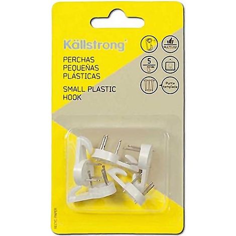 PERCHA CUELGAFACIL 3 CLAVOS BLISTER 5
