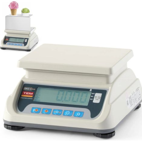 Balanza medidora de porciones de helado con certificación M RS232 LCD de 20 g a 6 kg / 2 g (1/5)