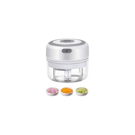 Mini hachoir électrique rechargeable par USB, hachoir à ail compact pour épices et oignons, rechargeable pour une utilisation pratique en cuisine (1/5)