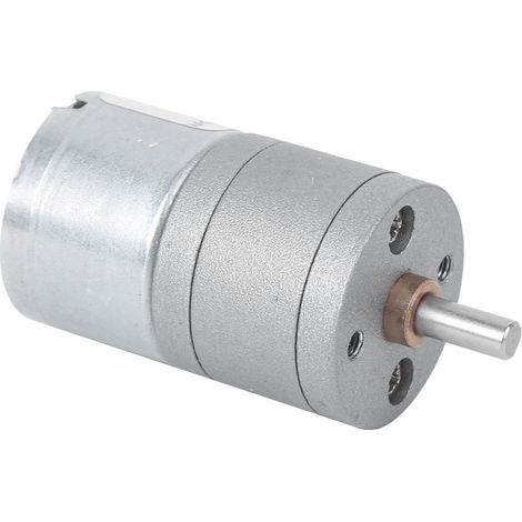 Mini moteur CC à balais, haute torsion, faible bruit, 6 V/12 V, arbre de 4 mm, pour robots et rideaux électriques, 12 V - 235 tr/min