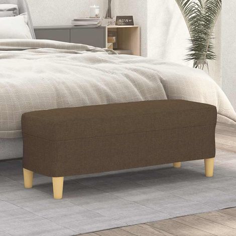 Banc - Banc de salon Banc de table Marron 100x35x41 cm Tissu BV144489 - BonneVie (1/5)