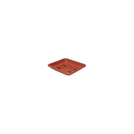 SOTTOVASO QUADRO LAURUS 35CM TERRACOTTA- 6,0 pz