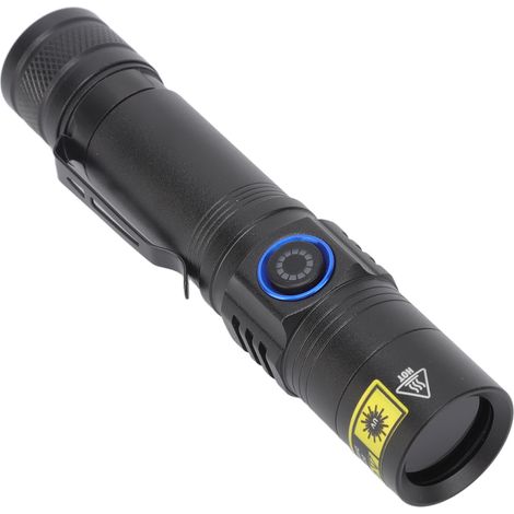 Lampe torche UV LED 365 nm rechargeable, lampe à lumière noire portable à économie d'énergie, détecteur de scorpions (1/5)