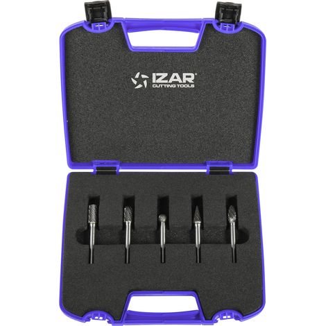 IZAR JUEGO FRESAS METAL DURO (ESTUCHE  6U. (1/4)