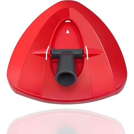 Tête de Base de Rechange Rouge Compatible avec Les Accessoires de vadrouille Vileda,Disque de tête de vadrouille Rotatif Triangulair (1/5)