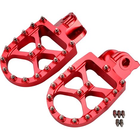 Reposapiés, construcción duradera, estabilidad mejorada, rojo.