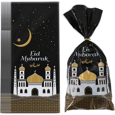 Sac À Bonbons - 12 5 X 27 5 Cm - Pour Fête Eid Mubarak Ramadan - 100 Pièces (1/5)