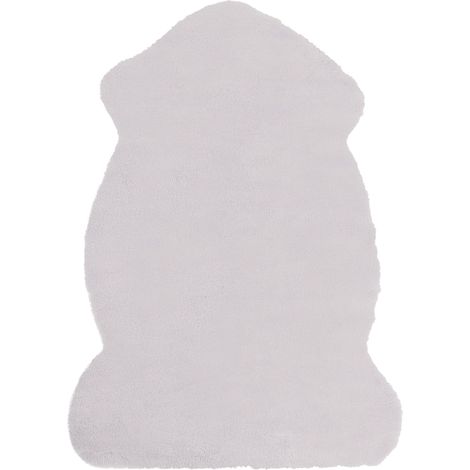 Faux Fur Rug UNDARA Light Grey 60 x 90 cm (1/5)