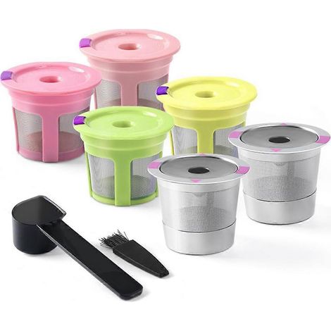 Capsules K réutilisables en acier inoxydable pour machines Keurig 2.0 et 1.0 (1/5)