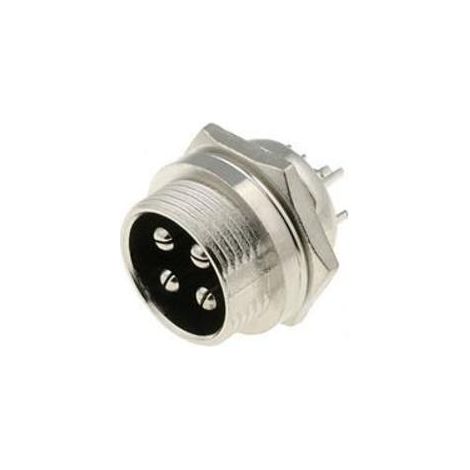 Connettore maschio del microfono Telaio filettato 4Pin