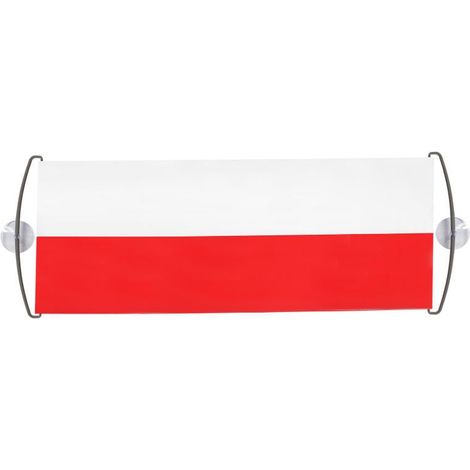 Bandera de aficionado - pancarta desenrollable para coche (1/2)