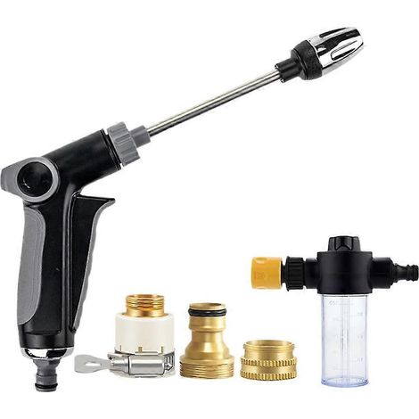Haute pression buse réglable pulvérisateur de jardin Blast eau connecteur lampe Weight nettoyage outil voiture lavage (1/5)