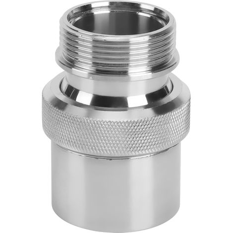 Adaptateur de connexion droit pour fontaine paysagère en acier inoxydable, G1-1/2" mâle vers G1-1/2" femelle (1/4)