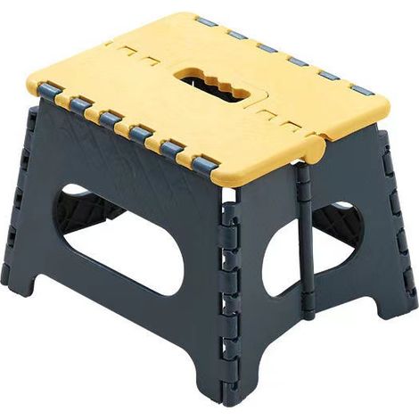 BRAVIX Tabouret de cuisine pliable, marchepied pliant, tabouret de salle de bain, pliable, chaise pliante de jardin, petit, repose-pieds pour enfants, marchepied pour enfants, aide à l'escalade, lavab