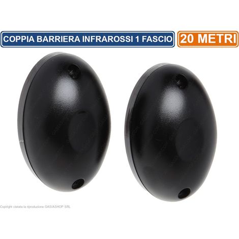 COPPIA BARRIERA PERIMETRALE AD INFRAROSSI A SINGOLO FASCIO DA ESTERNO IP66 PORTATA 20 METRI (1/4)