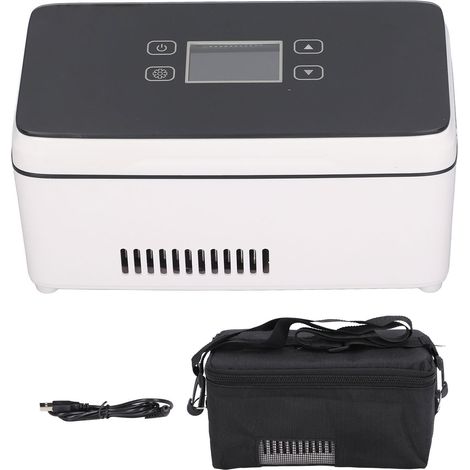 Tragbare Insulin-Kühlbox – Mini-Medikamentenkühlschrank für Reisen, Zuhause, Büro und Auto (1/5)