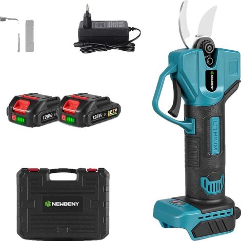 Podadora eléctrica, 18 V, diseño ergonómico, 2 pilas (1/2)