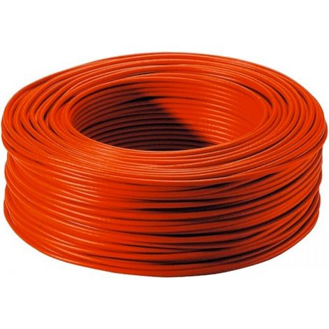 Arcanaute – Fil électrique rigide 6 mm² rouge – Type HO7VR – Isolation PVC – Pour chantiers humides – Vendu au mètre