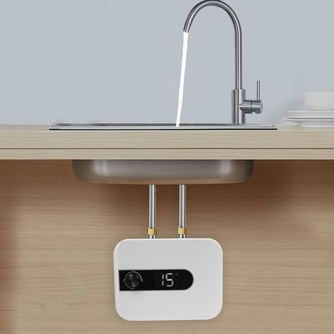 Mini chauffe - eau électronique 1500W, chauffe - eau à haute efficacité de puissance 1500W, 30 - 65 ° C, Px4, 0.75mpa, 28.8 26.5 28.8cm (1/5)