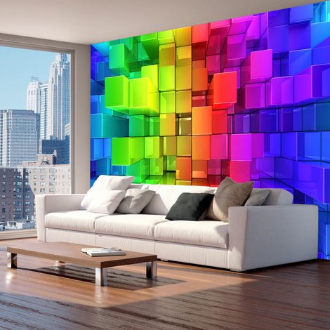 Fotomurale adesivo - Colour jigsaw - 441x315 (1/4)