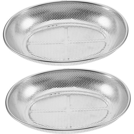 Juego de 2 soportes perforados de acero inoxidable, organizador para tenedores, cucharas y palillos. (1/4)