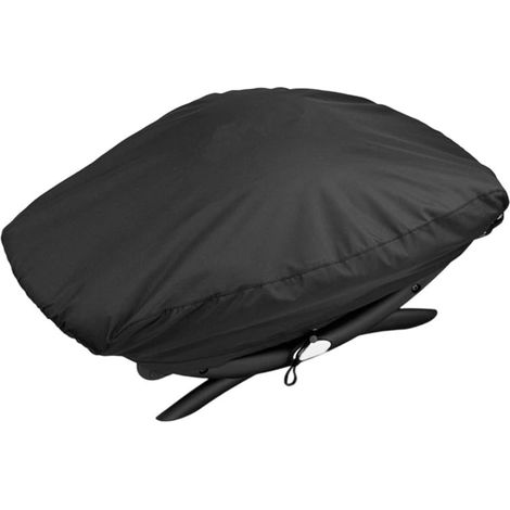 Housse de protection robuste Oxford 210D pour Weber 7111 Convient pour Weber 7110/7111, ajustement sûr, barbecues à gaz portables, finition noire, durabilité extérieure (1/5)