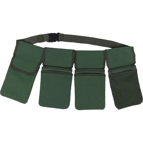 Sac à outils de jardin, ceinture, poche suspendue, 4 poches, organisateur de rangement de jardin