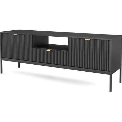 Mobile TV: Nero, Nero, 154 x 56 x 39 cm, maniglie dorate (1/5)