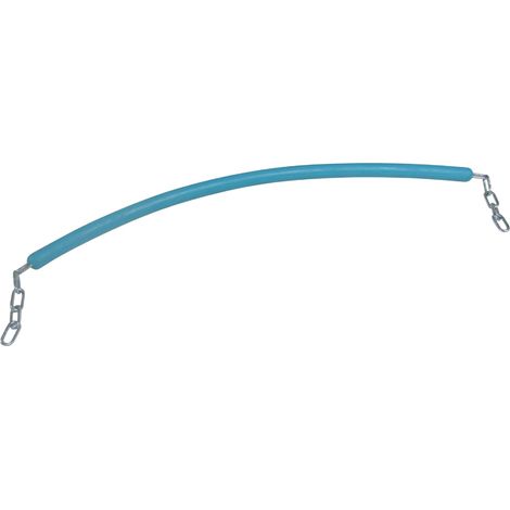 Rubber Coated Stable Stall Chain (Pastel Blue Plain End Horse Door Guard)