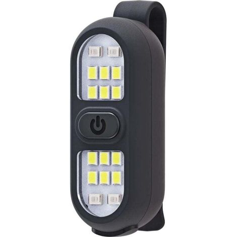 Lot de 1 Lampes de Course à Pied à Clipser Rechargeables lumière de sécurité pour Coureurs Lampe de Poche Mains Libres Lampe de Travail LED Clignotante Clignotant Jogging Promenade Camping rando (1/4)