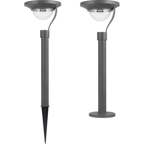 2er-Pack Solar-Gartenleuchten für den Außenbereich, wasserdicht, automatisches Ein-/Ausschalten, warmweiße, solarbetriebene LED-Rasendekoration