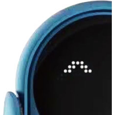 Chargeur sans fil auto pour téléphone support ventilateur avec pince télescopique automatique acier silicone bleu (1/4)