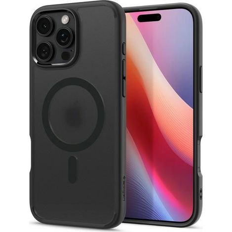 Spigen Ultra Hybrid MAG iPhone 16 ProMax 6.9" MagSafe nero ghiaccio ACS08003 (1/4)