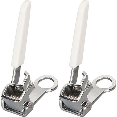 Lot 2 pieds-de-biche repriser inox pour Singer. (1/5)