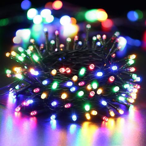 Wasserdichte LED-Lichterkette, 5 m, 20 LED-Farben, Weihnachtsbeleuchtung für den Innenbereich, geeignet für Zuhause, Partys, Weihnachten und Hochzeiten. (1/5)