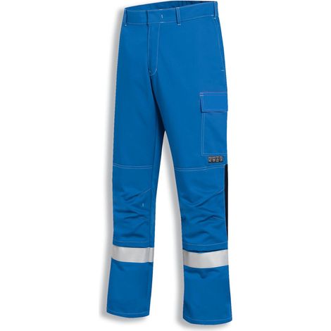 Uvex Multi Function 3855 Schweißer-Arbeitshose - Blaue Cargohose: 50 (1/3)