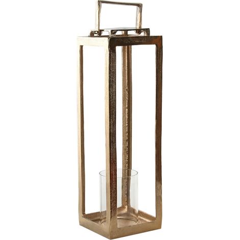 Farola Aluminio Cristal 20X20X74 Dorado (1/5)
