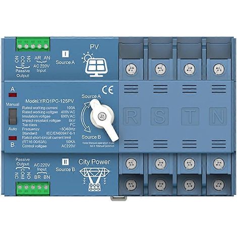 Automatischer Umschalter mit zwei Leistungsstufen für Solarwechselrichter, C