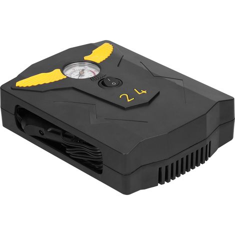 Pompe à air voiture 12V 120W gonfleur pneus numérique portable compresseur électrique mini pour vélo (1/5)