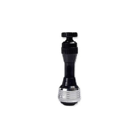 Atomizador-ducha con economizador, negro y cromado, blue line, 11 cm