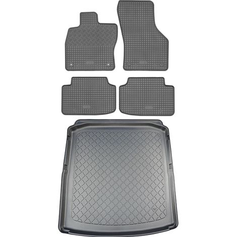 Skoda Octavia IV Hatchback (5 puertas) desde junio de 2020. Juego de alfombrillas de goma para coche y maletero.