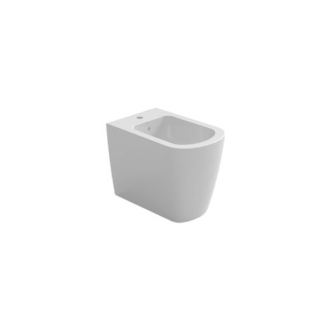 Serie aurea igienici filo parete in ceramica - azzurra bidet da terra