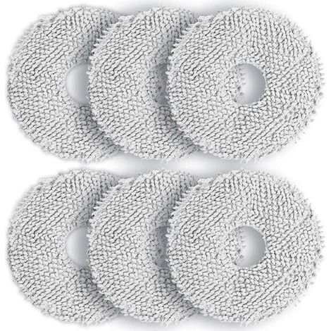 Chiffon pour Ecovacs T30 PRO OMNI, XU, 6 Pièces Chiffons Mop de Remplacement Lavables pour DEEBOT T30 OMNI T30S T30S PRO T30S COMBO T3 - KZQ (1/4)