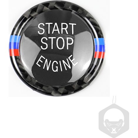 Cache de remplacement rouge pour bouton marche/arrêt BMW E90 E60 E70, compatible avec les BMW Série 3, 5, X5 et X6 (E90 noir).