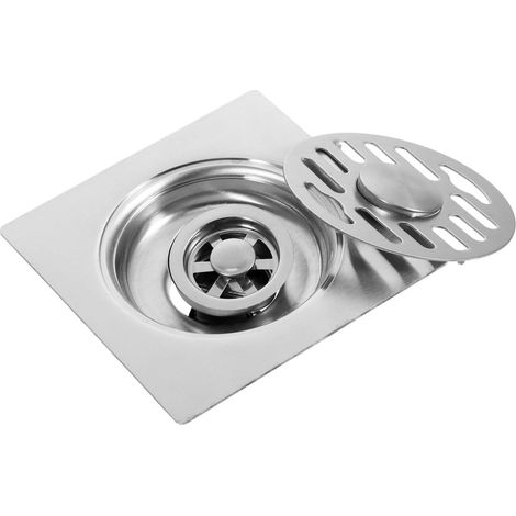 Bonde de sol carrée en acier inoxydable anti odeurs pour