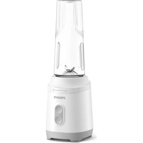 Mezclador Blender - PHILIPS - HR2670/01 - Serie 3000 - Blanco - Botella Blend & Go 0,6L - 350W
