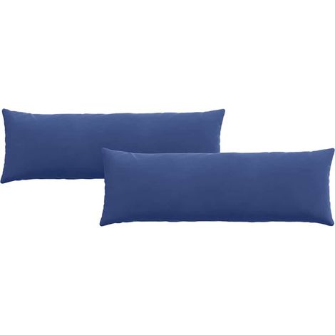 Maison Exclusive - Cojines de sofá 2 pcs Azul Policía 120 x 40 cm