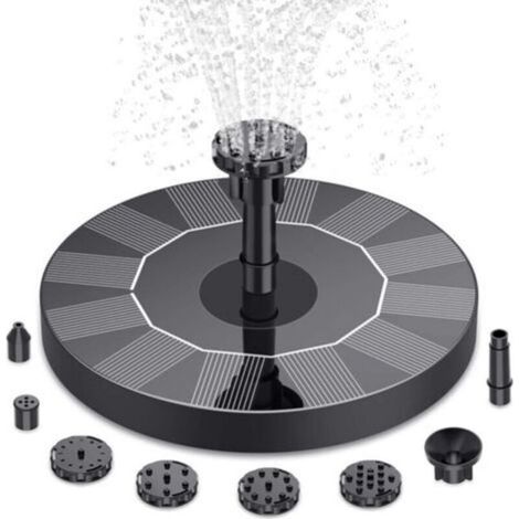 3W Solarbetriebene 160mm Springbrunnen-Sauerstoffpumpe Fischteichlaterne Automatische Wassersprühung Schwimmende Wasseraufhängung Kleine Wasserpumpe (1/3)